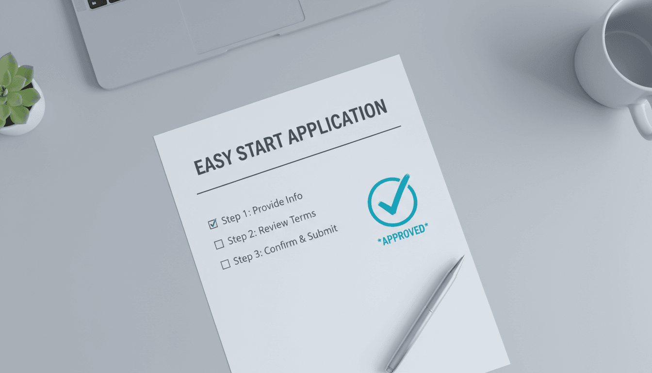 Simple Sure Fund Finance application form being completed